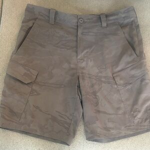 Under Armour Men's grayish, subtle camouflage pattern Cargo Shorts -